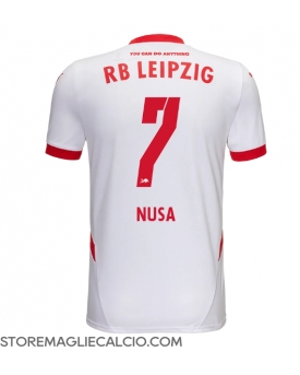 RB Leipzig Antonio Nusa #7 Maglia Gara Casa Repliche 2024-25 Maniche Corte